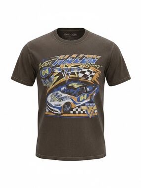 Vintage 1984 Van Halen Racer Tee - Brown - Medium